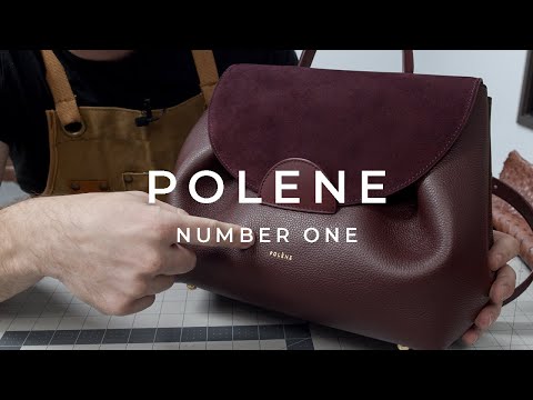 POLENE Leather Bag Review  Number One Trio Burgundy 