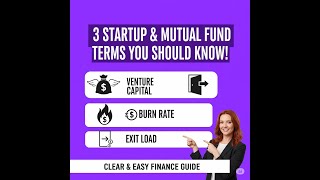 Venture Capital, Burn Rate & Exit Load Explained Easy Startup & Mutual Fund Terms