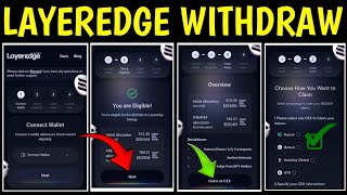 LAYEREDGE WITHDRAW PROCESS | LAYER EDGE CLAIM | LAYEREDGE WITHDRAW