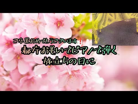 旅立ちの日にを都庁ストリートピアノで弾いてみました！【歌詞つき】