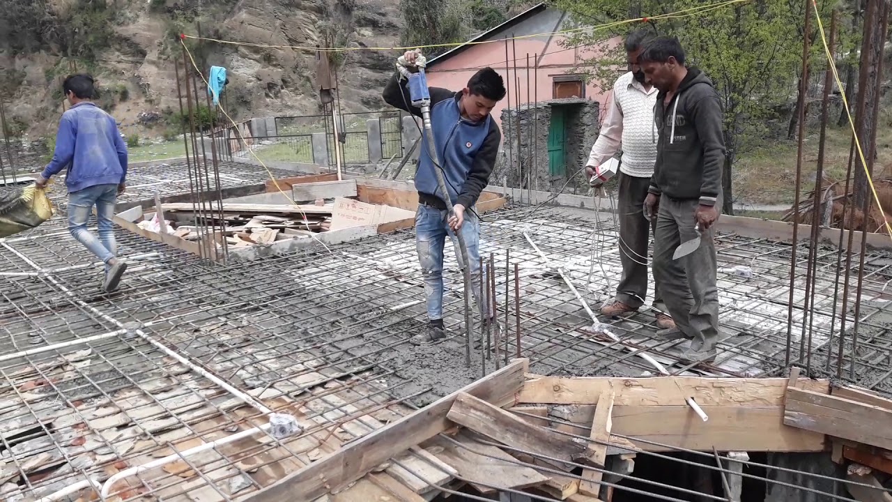 How to use vibrator in slab & beam