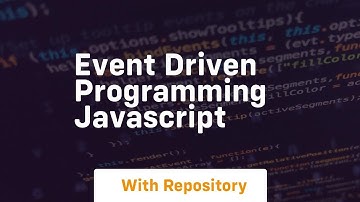 Event driven programming javascript