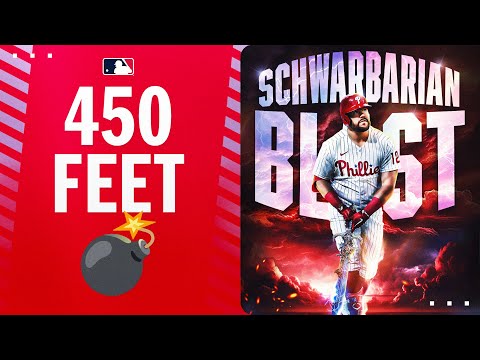 Kyle Schwarber DEMOLISHES a 450-foot home run for his 46th of the year! 😮🔥