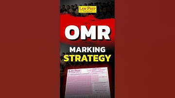 CLAT 2025 : Best Strategy for Marking an OMR Sheet #shorts