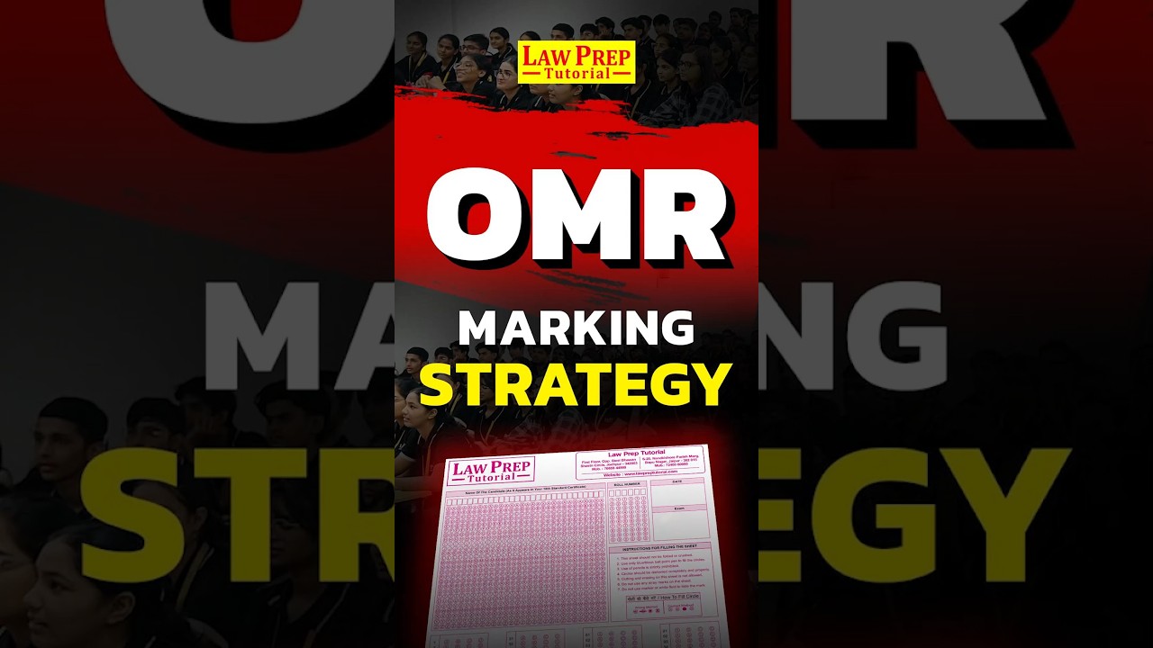 CLAT 2025 : Best Strategy for Marking an OMR Sheet 