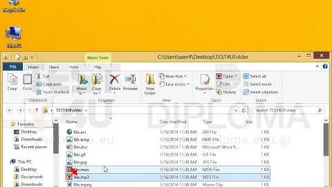 Delete all sound files from the TEST4UFolder folder on your desktop.