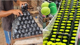 tennis balls are making from recycling old tyre tube in best quality recycling process #asiacup2023