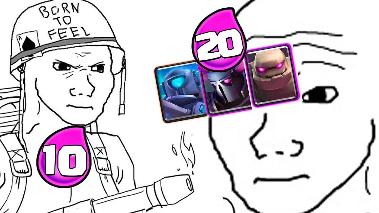 Stop (GOLEM+PEKKA+Mini PEKKA) with 8 ELIXIR YouTube