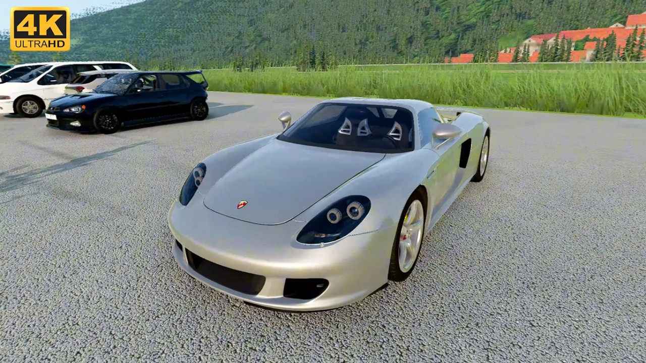 BeamNG - Unleashing the Porsche Carrera GT on Germany’s Autobahn | Realistic Sim l Logitech G29