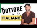 How to use the Title DOTTORE in Italian