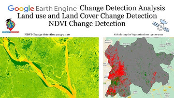 Google Earth Engine: Change Detection Analysis: Land use and Land Cover Change Detection NDVI