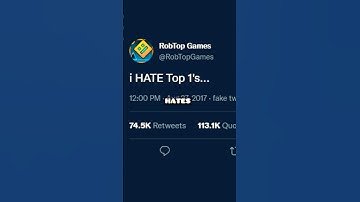 RobTop HATES Top 1’s (Geometry Dash)