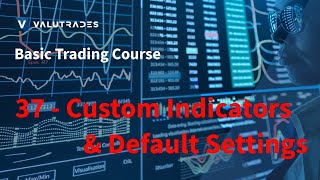 Valutrades Basic Trading Course - Lesson 37 Custom Indicators And Setting Defaults