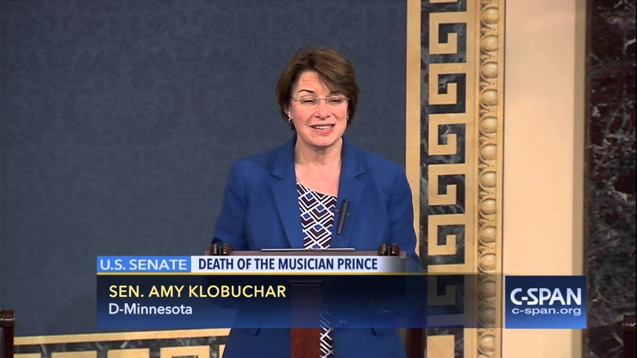 prince ali lyrics Senator Amy Klobuchar (D-MN) on Prince (C-SPAN)