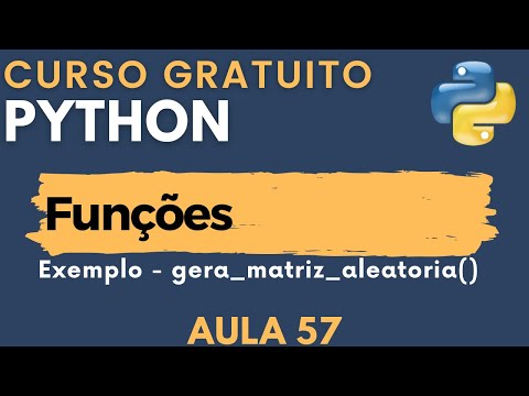 Python: Lesson 57 - gera_matriz_aleatoria() Function