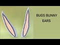 Easy and Quick tutorial on how to make Bugs Bunny fondant Ears