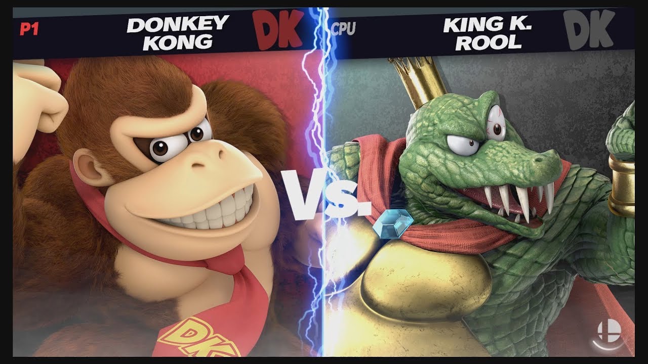 Super Smash Bros. Ultimate: Donkey Kong Vs King K. ROOL (LV9 CPU)