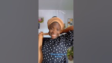 Quick and Easy Headwrap Tutorial #headwrap #easytutorial #tutorial #youtubeshorts
