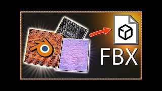 How to Export Blender Models with Textures and Materials as FBX - Blender Tutorial