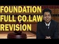 Foundation Revision of CO.LAW Full Syllabus.