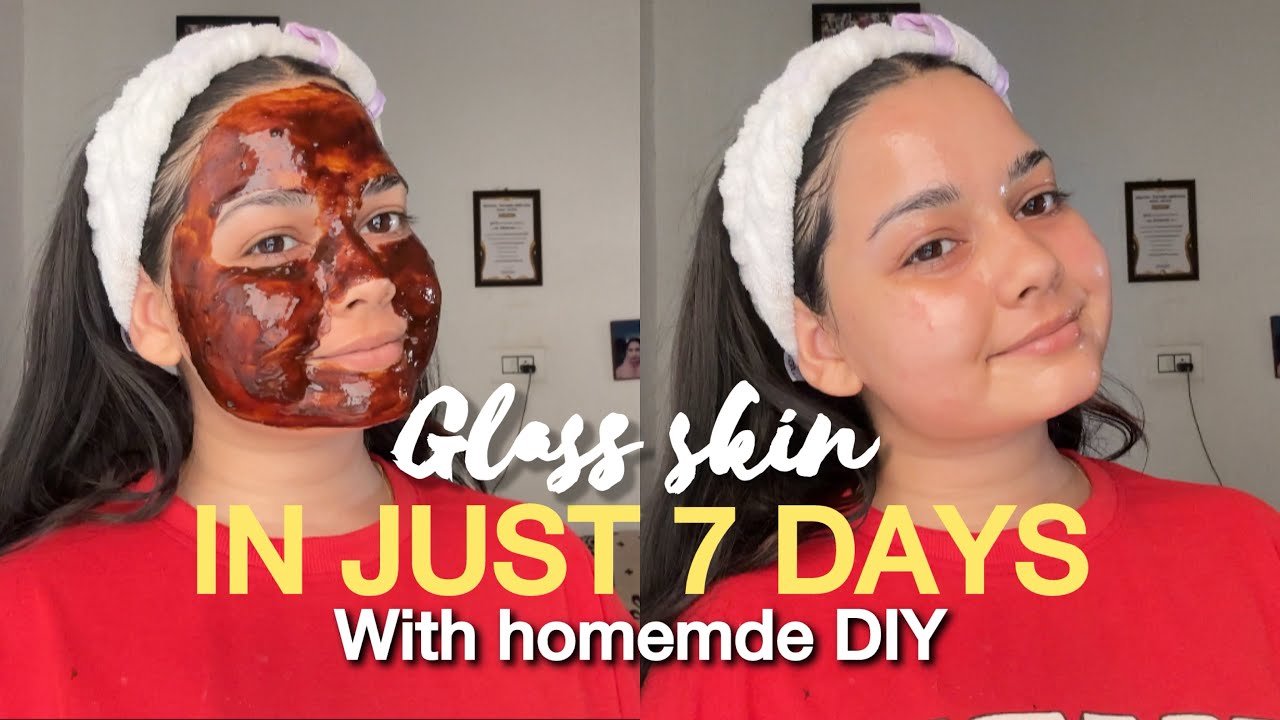 How To Get KOREAN GLASS Skin in 7 Days With Homemade DIY # ...