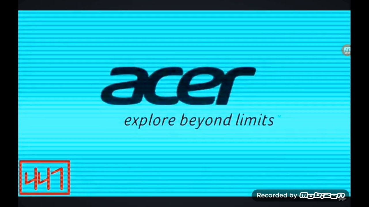 Acer logo effects reversed