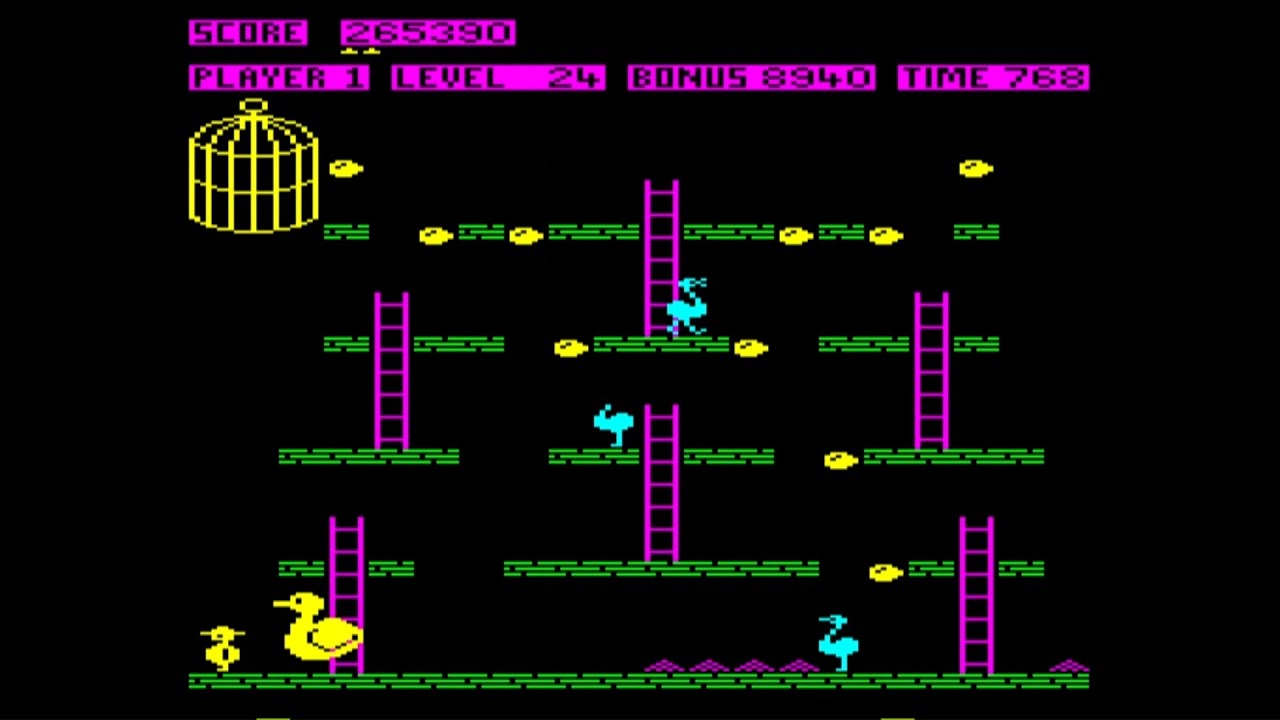 Chuckie Egg Classic 1980s Video Game Levels: 1-24 (BBC Micro) (SSD File Download)