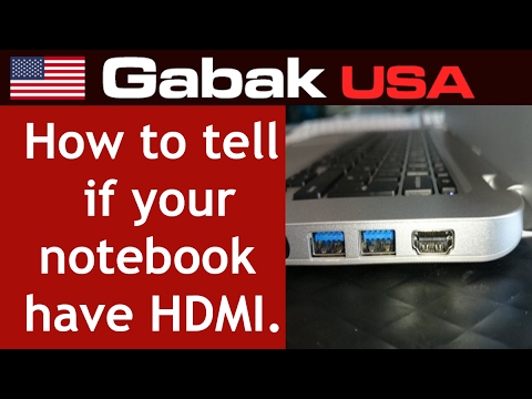 How to tell if your notebook have HDMI input or output port - YouTube