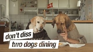 Two Dogs Dining. Don't diss - Be a Festis