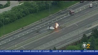 Crews Responding To Tanker Fire On I-355