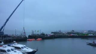 Timelapse - Padstow harbour tidal gate maintenance work