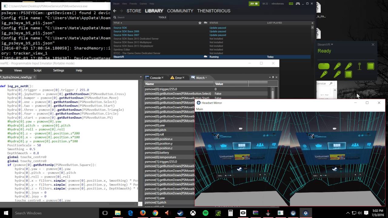 PSMoveService - The Thrill of The Fight