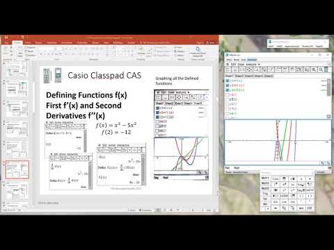 Casio Classpad Defining functions f(x), f'(x), f"(x)