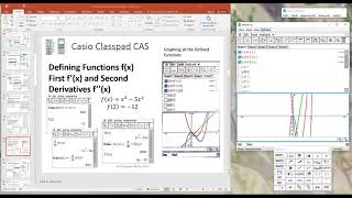 Casio Classpad Defining functions f(x), f'(x), f(x)