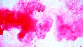 Pale pink color spreading paint on a ...