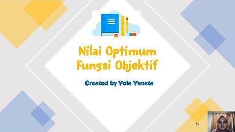 Program Linear - Nilai optimum fungsi objektif