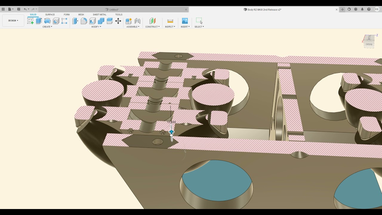 MKIII Centre Foot assembly & Fly through