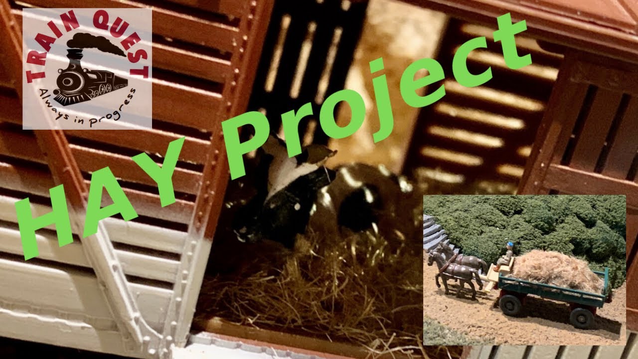Hay Project Model How to Make Model Train Hay Bales & Fields - DIY Scenery Tutorial# ...