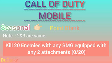 Kill 20 Enemies with any SMG equipped with any 2 attachments (0/20)