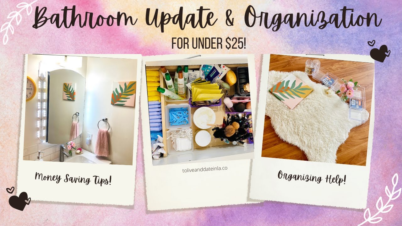 ORGANIZE MY BATHROOM WITH ME | FOR UNDER $25