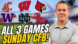 College Football Sunday Picks: EVERY GAME on the Board | Steve Merril