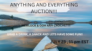 ANYTHING & EVERYTHING AUCTION!!!  HEMLOCK & OOH AAH CROCHET!!