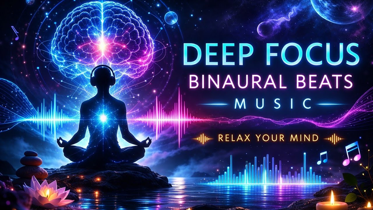 Deep Focus Binaural Beats | Study Music for Concentration & Memory ...