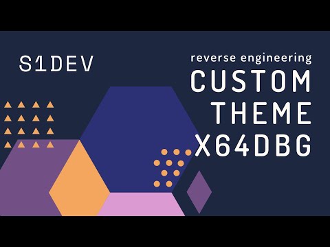 How to setup a custom theme in x64dbg