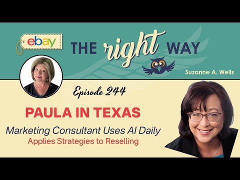 eBay Seller Chat w/Paula in TX: Marketing Consultant Using AI, Applies Process to Reselling 👩🏽‍💻