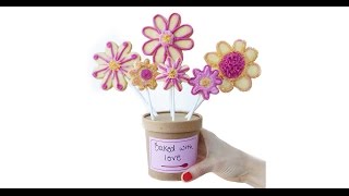 Organic Daisy Cookie Bouquet Kit