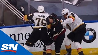 Ryan Reaves Catches Nick Schmaltz With Hit To Head In Exhibition Play