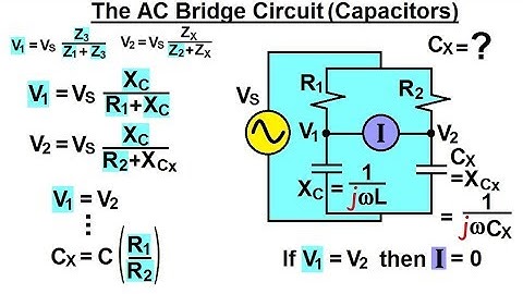 Electrical Engineering: Ch 10 Alternating Voltages & Phasors (64 of 82) AC Bridge Circuit: Capacitor