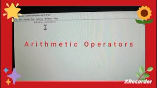 Arithmetic operators in python