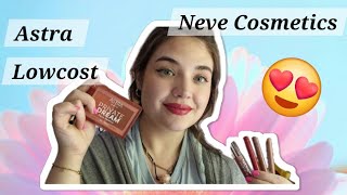 Novità Astra e Neve Cosmetics🌸🍑 Makeup Tutorial🍉Low Cost
